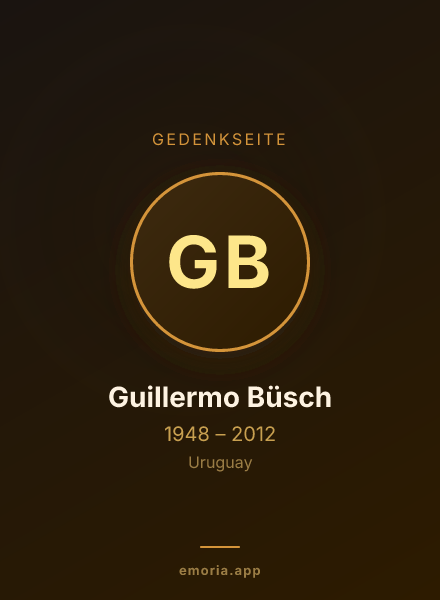 Gedenkportrait von Guillermo Büsch