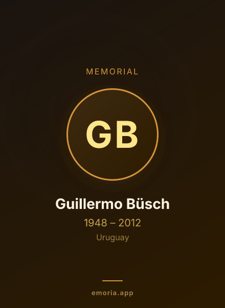 Memorial portrait of Guillermo Büsch