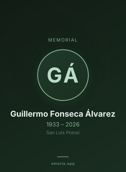 Memorial portrait of Guillermo Fonseca Álvarez