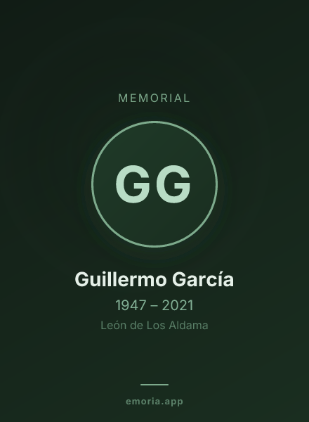 Memorial portrait of Guillermo García