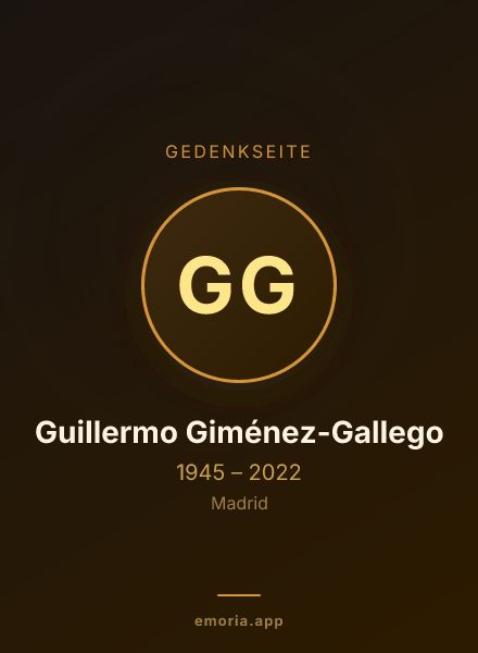 Gedenkportrait von Guillermo Giménez-Gallego