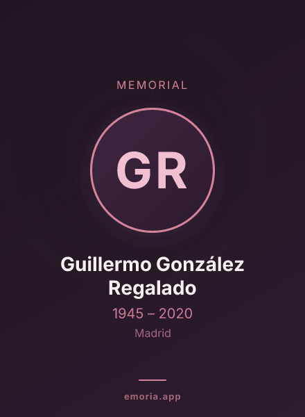 Memorial portrait of Guillermo González Regalado