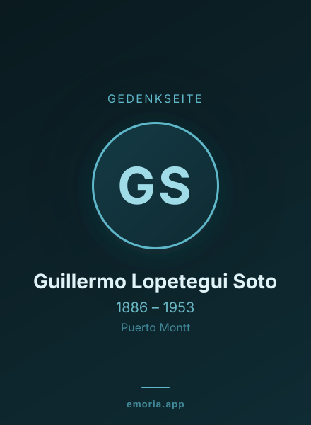 Gedenkportrait von Guillermo Lopetegui Soto