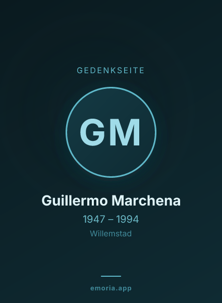 Gedenkportrait von Guillermo Marchena