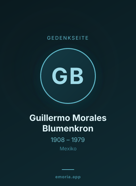 Gedenkportrait von Guillermo Morales Blumenkron