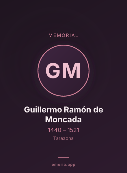 Memorial portrait of Guillermo Ramón de Moncada