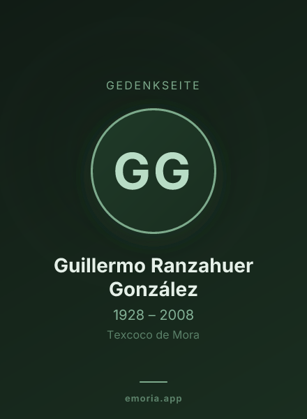 Gedenkportrait von Guillermo Ranzahuer González