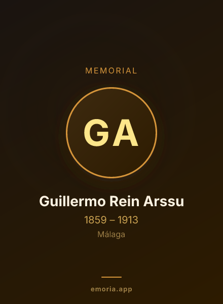Memorial portrait of Guillermo Rein Arssu