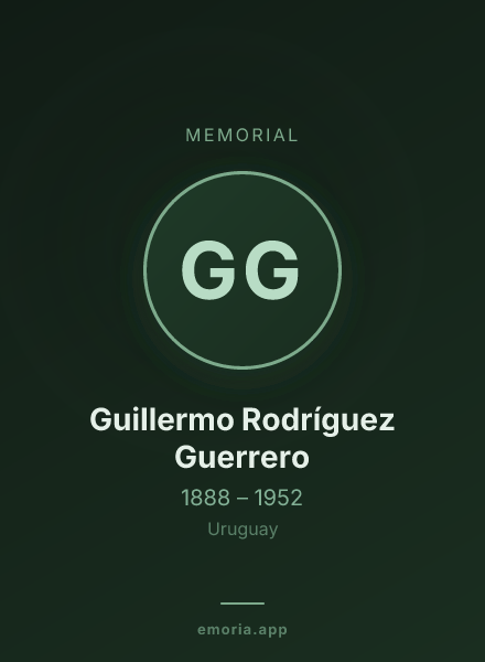 Memorial portrait of Guillermo Rodríguez Guerrero