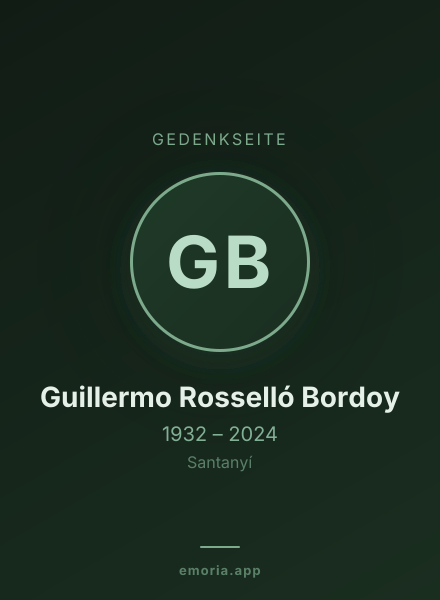 Gedenkportrait von Guillermo Rosselló Bordoy