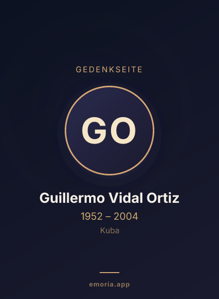 Gedenkportrait von Guillermo Vidal Ortiz