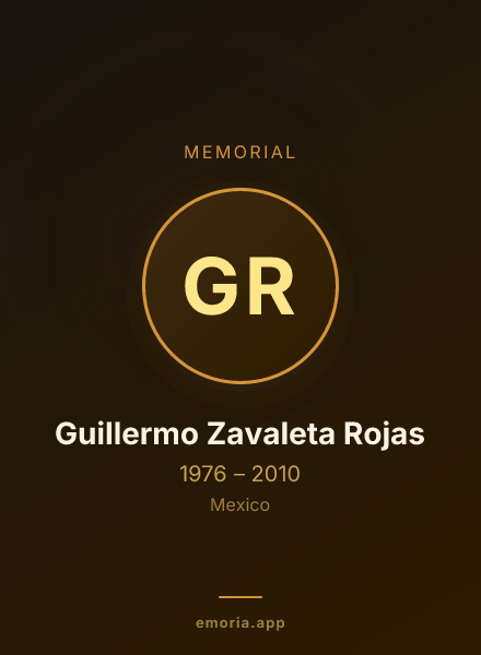 Memorial portrait of Guillermo Zavaleta Rojas