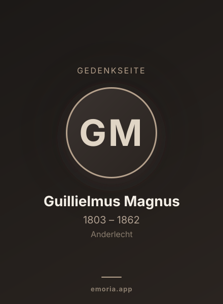 Gedenkportrait von Guillielmus Magnus