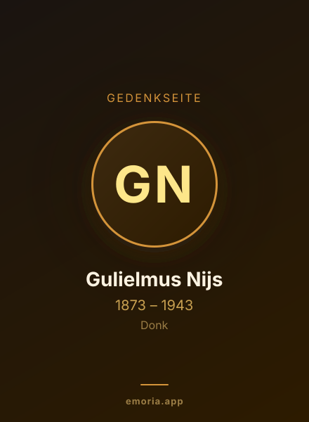 Gedenkportrait von Gulielmus Nijs