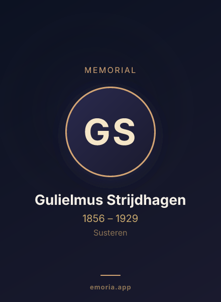 Memorial portrait of Gulielmus Strijdhagen