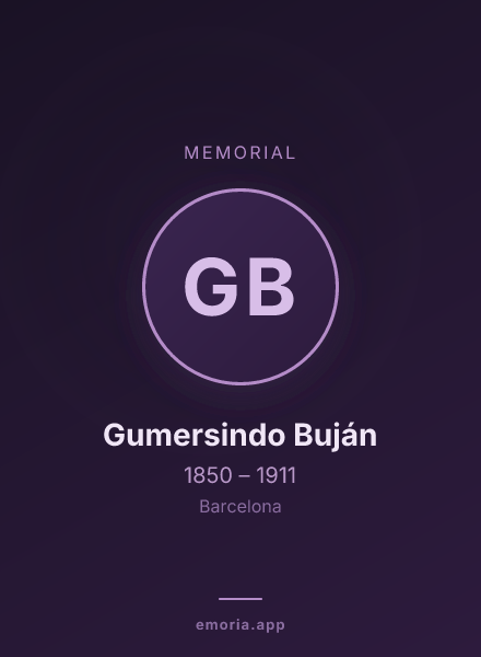 Memorial portrait of Gumersindo Buján