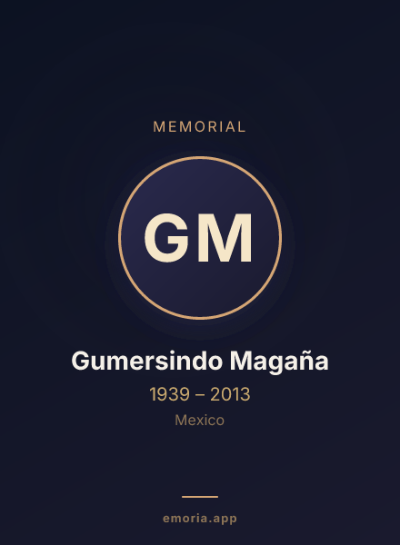 Memorial portrait of Gumersindo Magaña