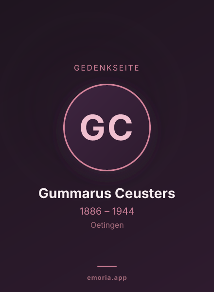 Gedenkportrait von Gummarus Ceusters