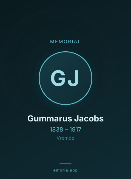 Memorial portrait of Gummarus Jacobs