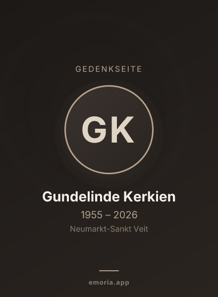 Gedenkportrait von Gundelinde Kerkien