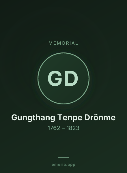 Memorial portrait of Gungthang Tenpe Drönme