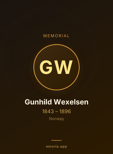 Memorial portrait of Gunhild Wexelsen