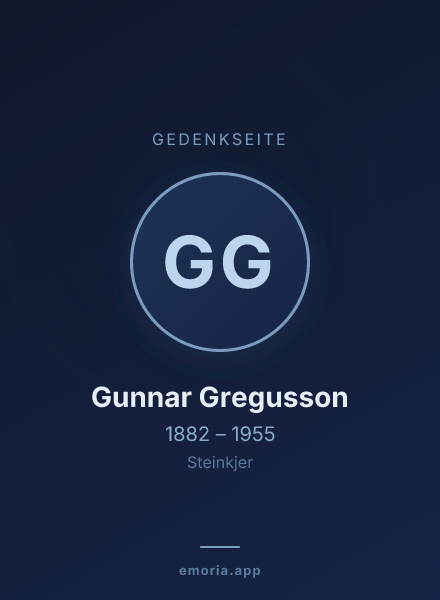 Gedenkportrait von Gunnar Gregusson