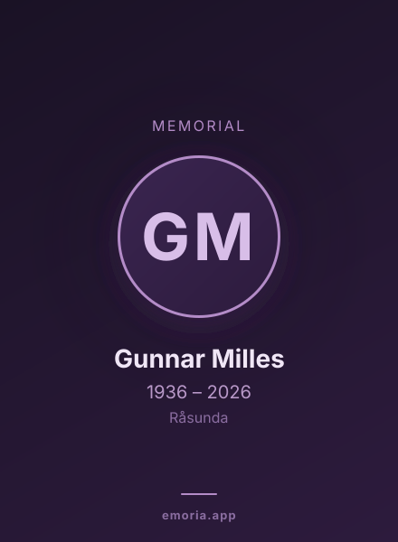 Memorial portrait of Gunnar Milles