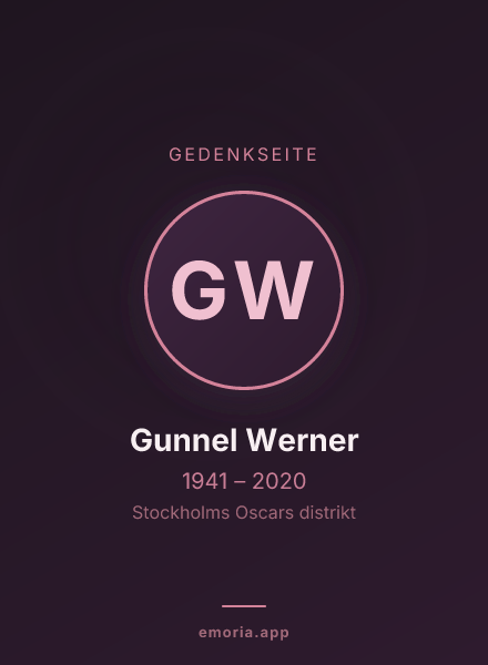 Gedenkportrait von Gunnel Werner