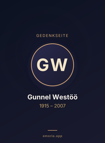 Gedenkportrait von Gunnel Westöö