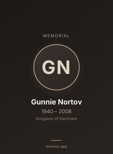Memorial portrait of Gunnie Nortov