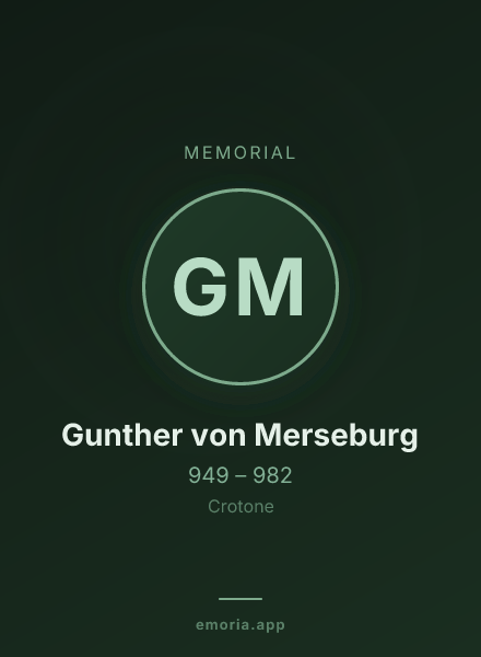 Memorial portrait of Gunther von Merseburg