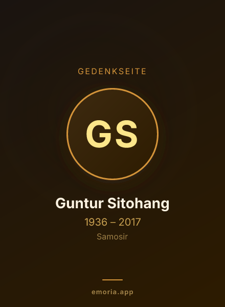 Gedenkportrait von Guntur Sitohang