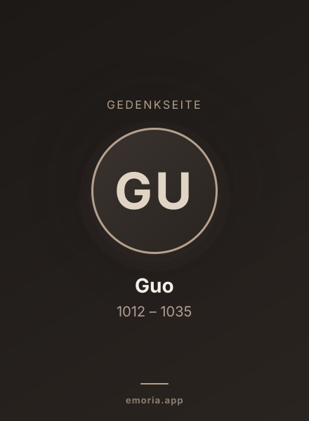 Gedenkportrait von Guo