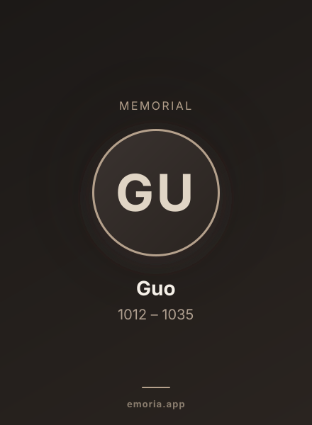 Memorial portrait of Guo
