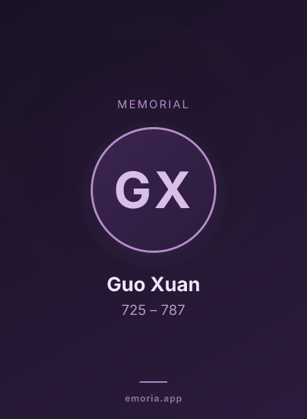 Memorial portrait of Guo Xuan