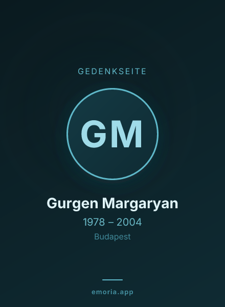 Gedenkportrait von Gurgen Margaryan