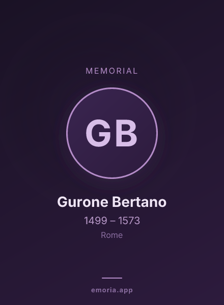 Memorial portrait of Gurone Bertano