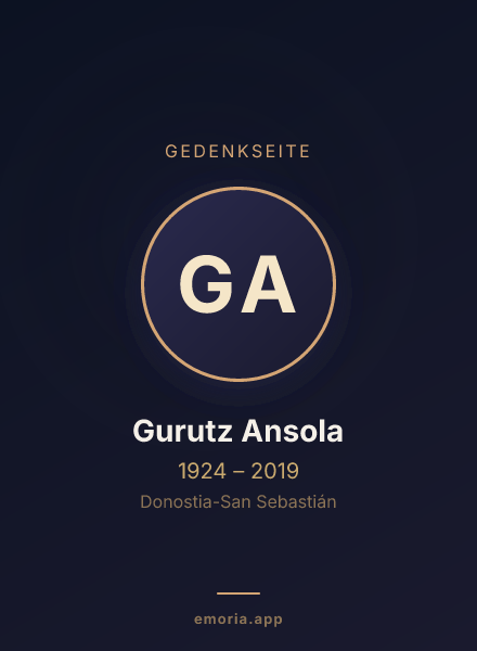 Gedenkportrait von Gurutz Ansola