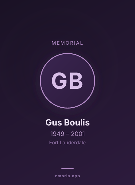 Memorial portrait of Gus Boulis