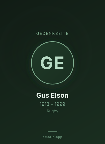 Gedenkportrait von Gus Elson