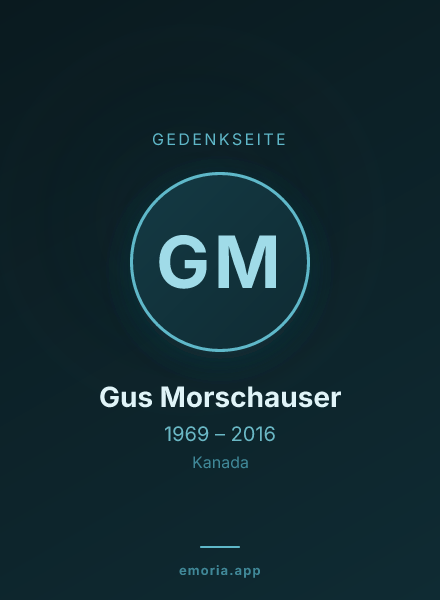 Gedenkportrait von Gus Morschauser