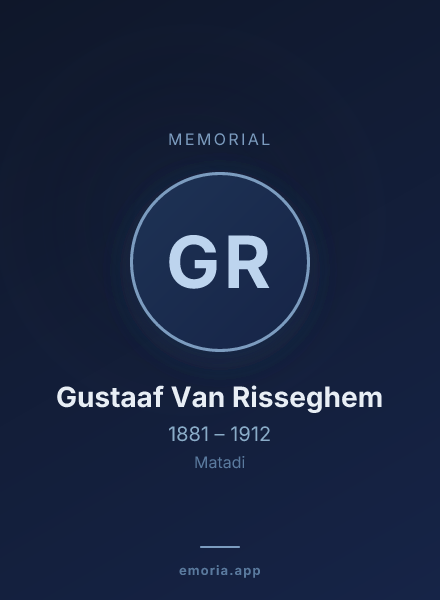 Memorial portrait of Gustaaf Van Risseghem