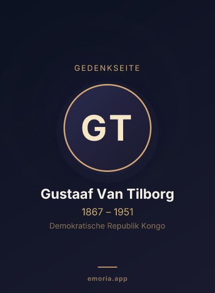 Gedenkportrait von Gustaaf Van Tilborg
