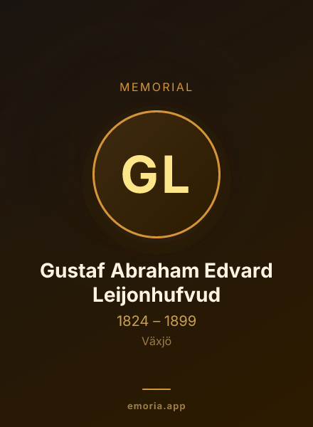 Memorial portrait of Gustaf Abraham Edvard Leijonhufvud