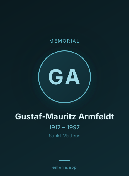 Memorial portrait of Gustaf-Mauritz Armfeldt