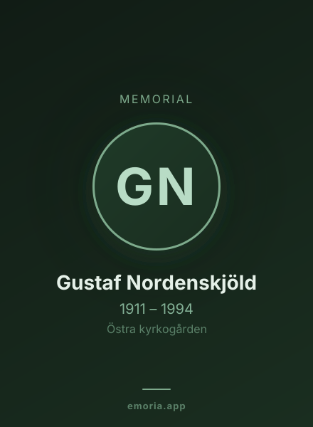 Memorial portrait of Gustaf Nordenskjöld