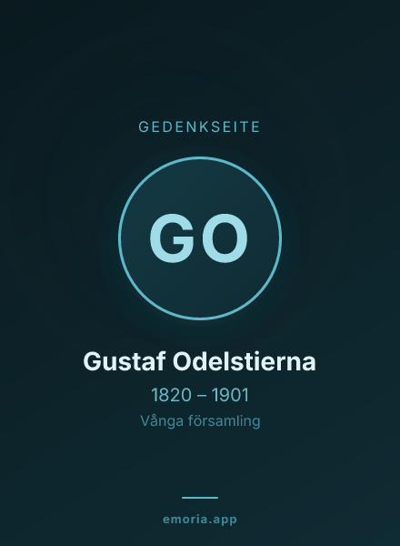Gedenkportrait von Gustaf Odelstierna