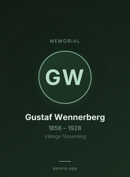 Memorial portrait of Gustaf Wennerberg