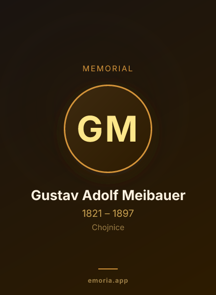 Memorial portrait of Gustav Adolf Meibauer